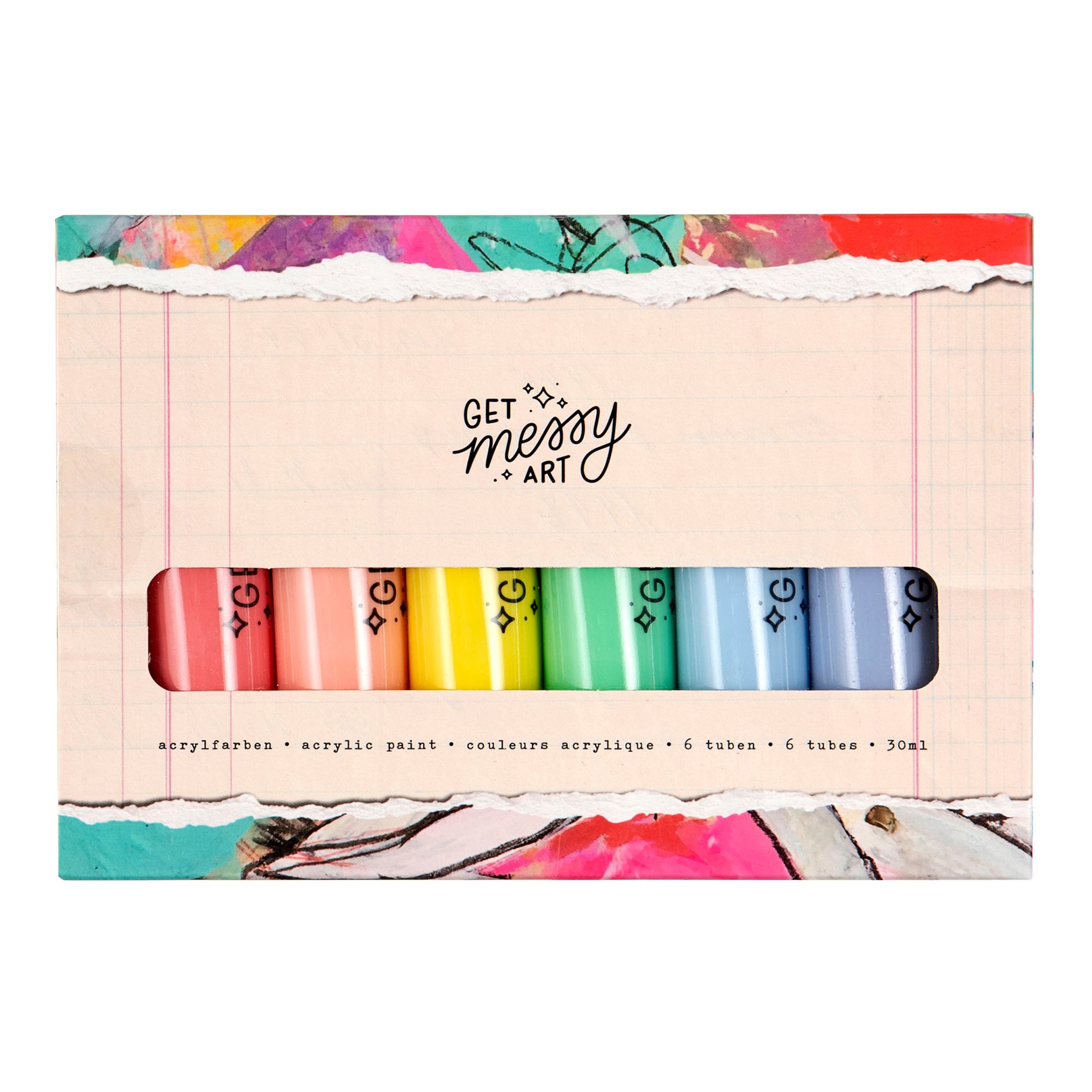 Get Messy Pastel Paint Set