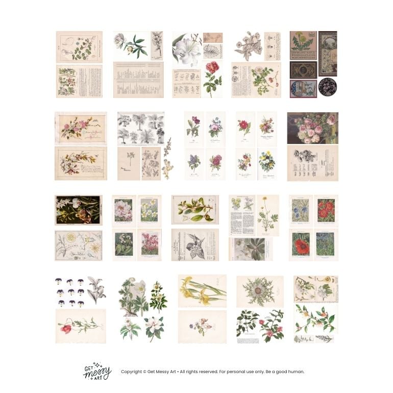Digital Ephemera - Floral
