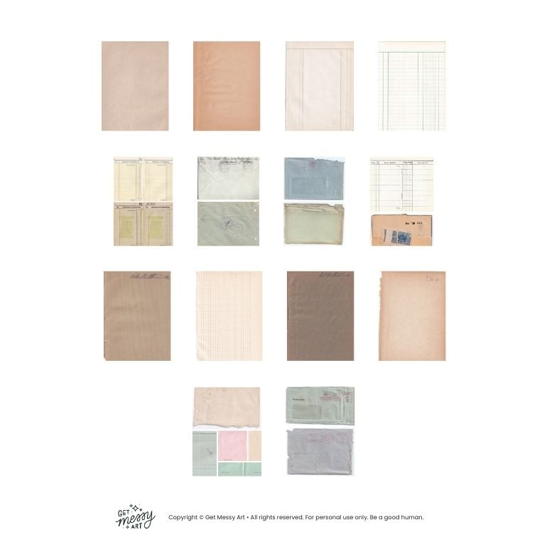 Digital Ephemera - Plain Paper